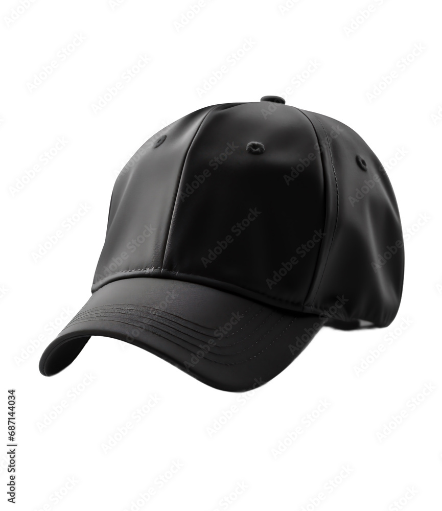 Baseball cap on a light transparent background. PNG file. Generative artificial intelligence Baseball cap on a light transparent background. PNG file. Generative artificial intelligence