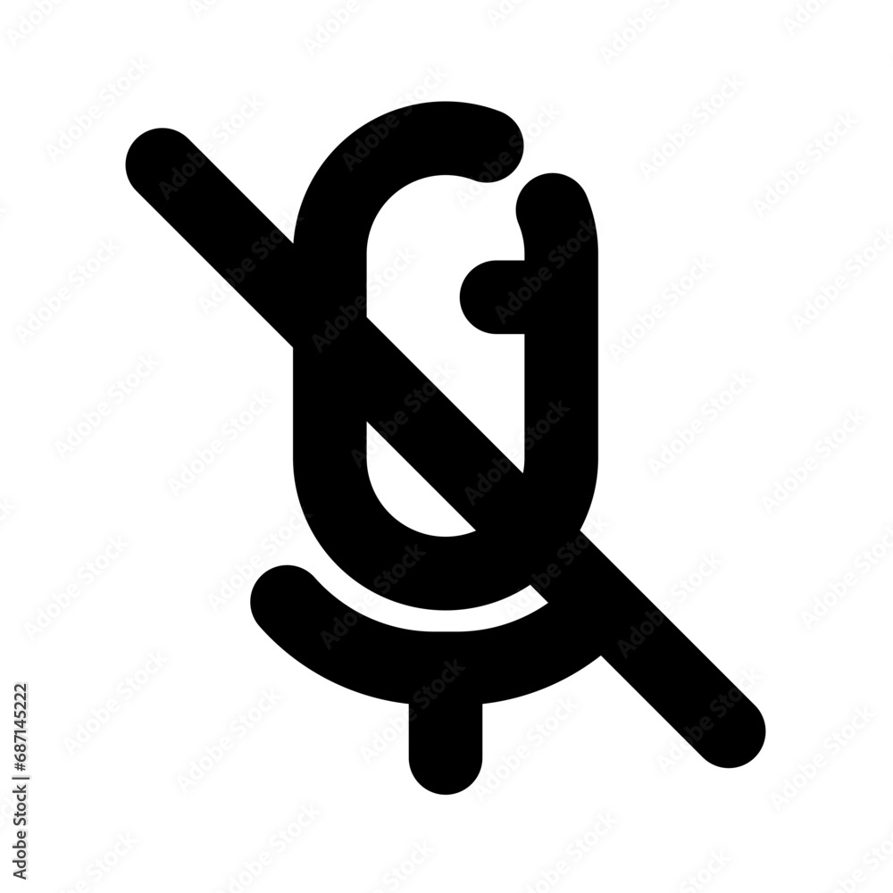 mute microphone icon, user interface icon, ui ux icon mute microphone icon, user interface icon, ui ux icon