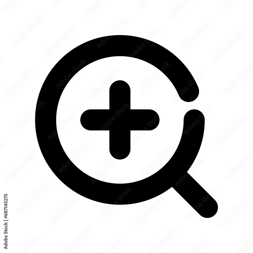 zoom in icon, magnifying glass, user interface icon, ui ux icon zoom in icon, magnifying glass, user interface icon, ui ux icon
