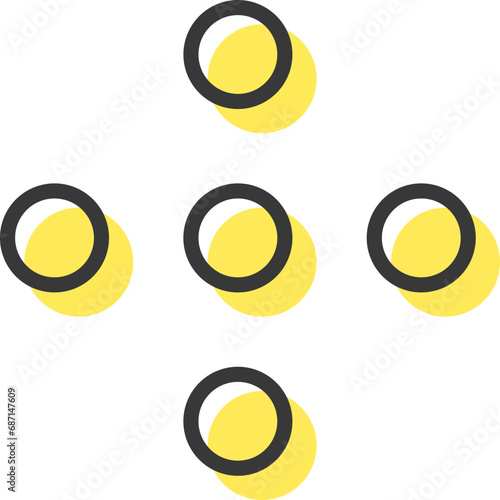 Abstract Memphis Geometric Element