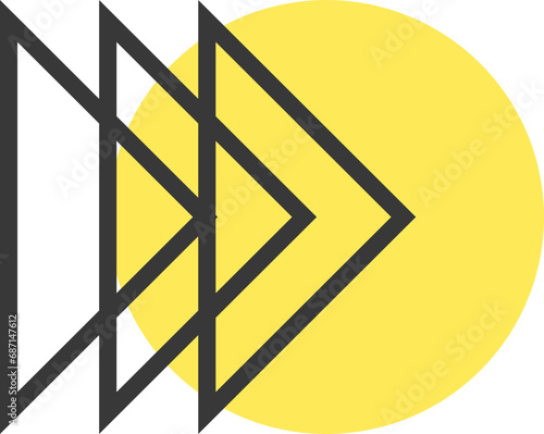 Abstract Memphis Geometric Element