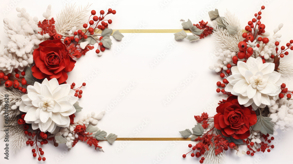 flowers christmas on background flowers christmas on background
