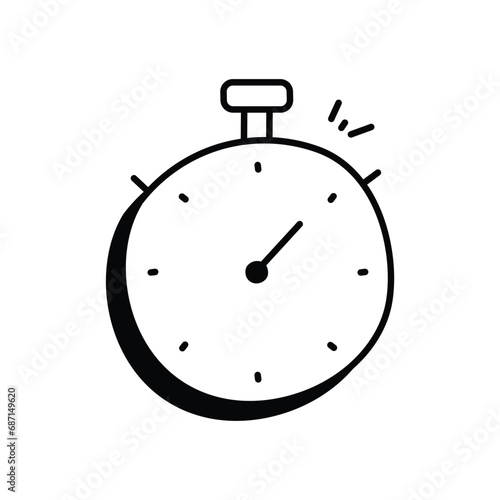 Stopwatch icon vector stock illustration