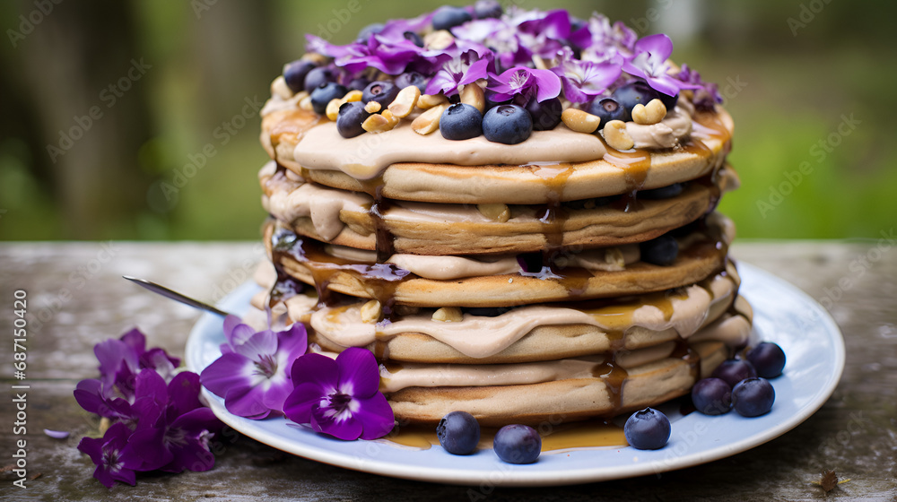 An awful waffle in sloppy toffee coffee with glurple blurple blueberries An awful waffle in sloppy toffee coffee with glurple blurple blueberries