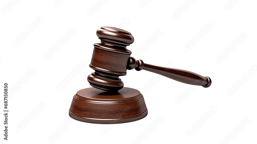 Judge's Gavel isolated on transparent background, PNG image with background removed, Created with Generative Ai technology. Judge's Gavel isolated on transparent background, PNG image with background removed, Created with Generative Ai technology.