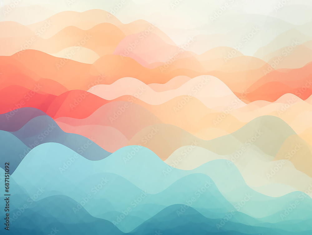 Abstract  watercolor background wallpaper  with pastel colors wavy pattern backdrop