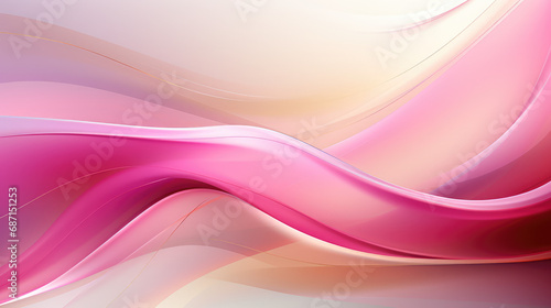 Abstract pink and white waves flowing in a sleek and modern design. Modern abstract light background useful for technical presentations. 
