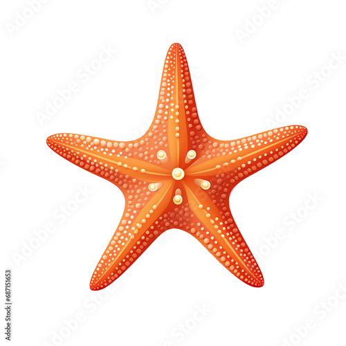 Vibrant Underwater Life - Colorful Starfish in the Tranquil Ocean Seabed, Generative ai