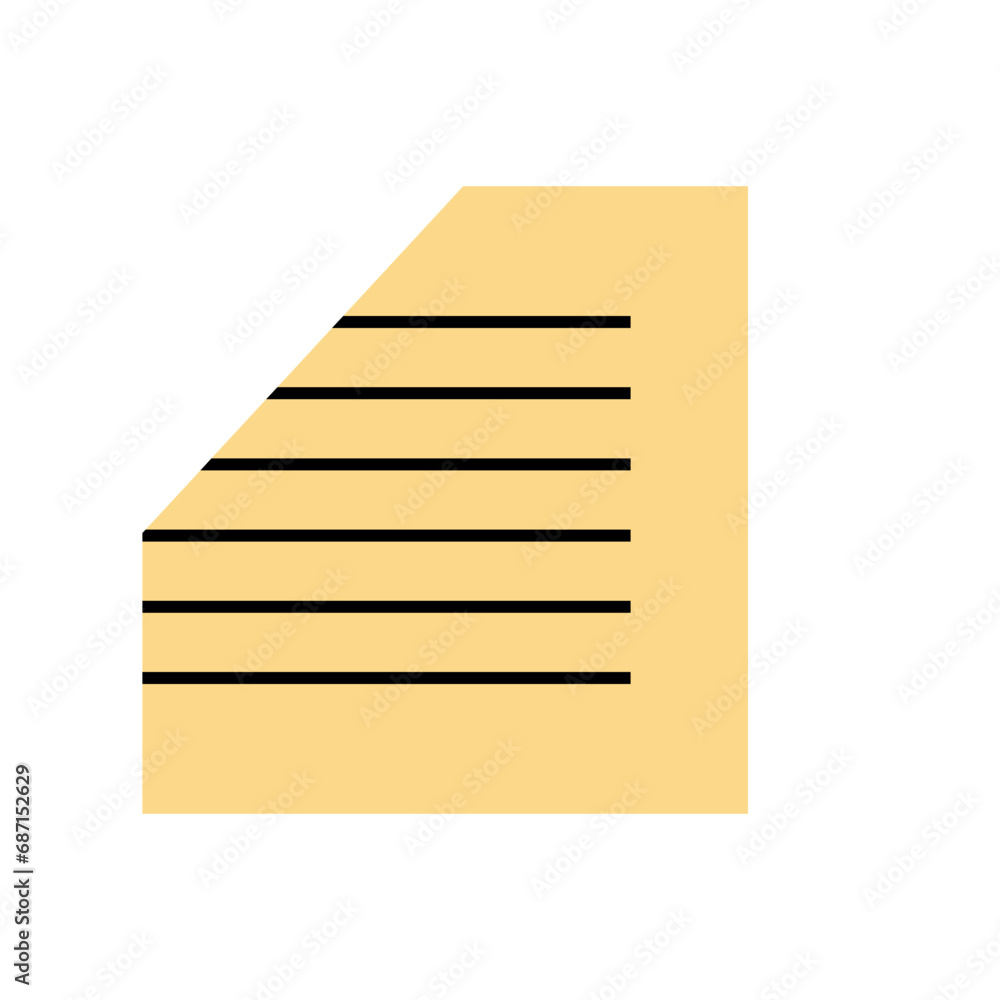 Paper notes on stickers vector Paper notes on stickers vector