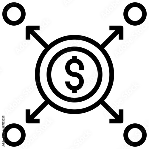 diversification,distribution,business and finance,commission,distribute.svg