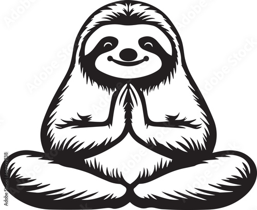 illustration of cartoon sloth