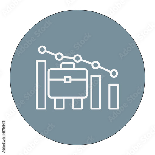 Decline Diagram Icon