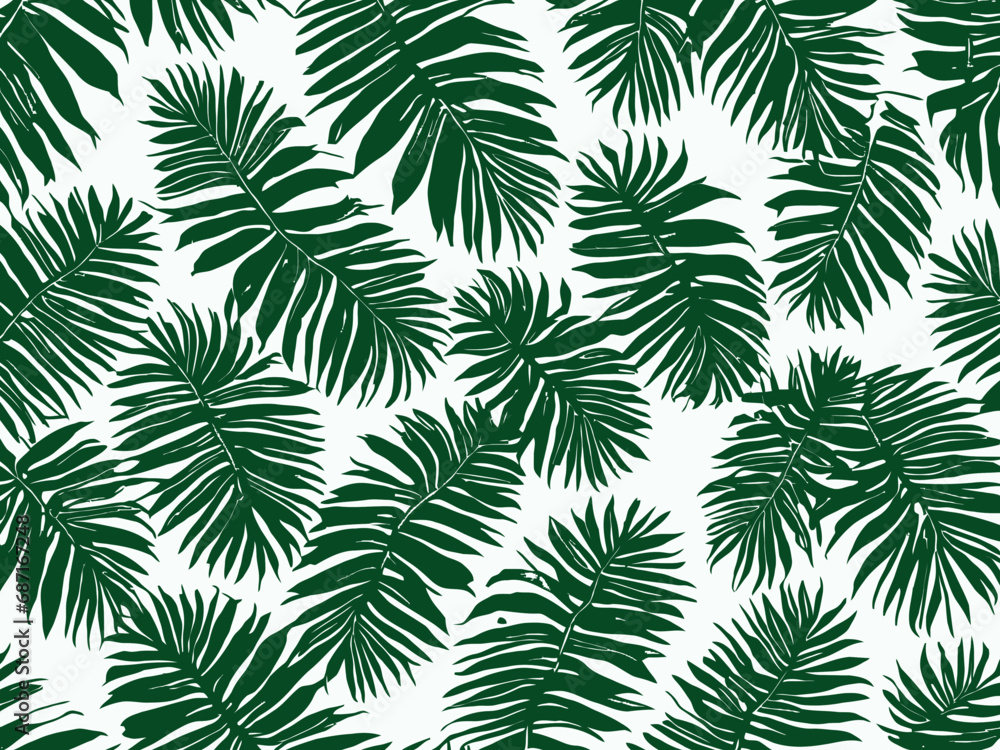 Whispering Breezes: Palms in Harmonious Sway