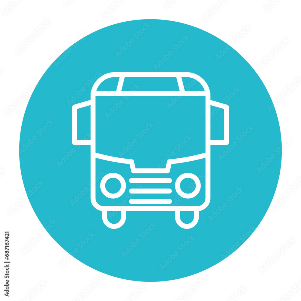 School Bus Icon School Bus Icon