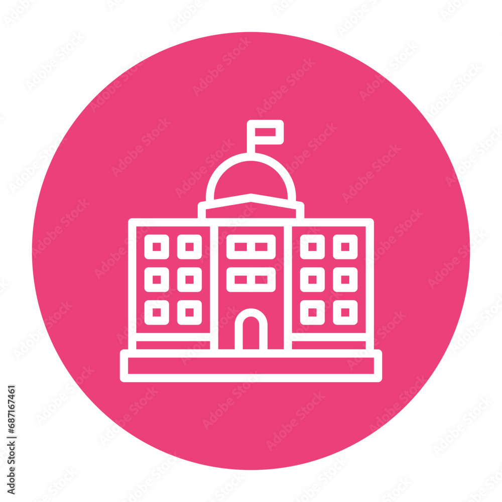 Government Building Icon Government Building Icon