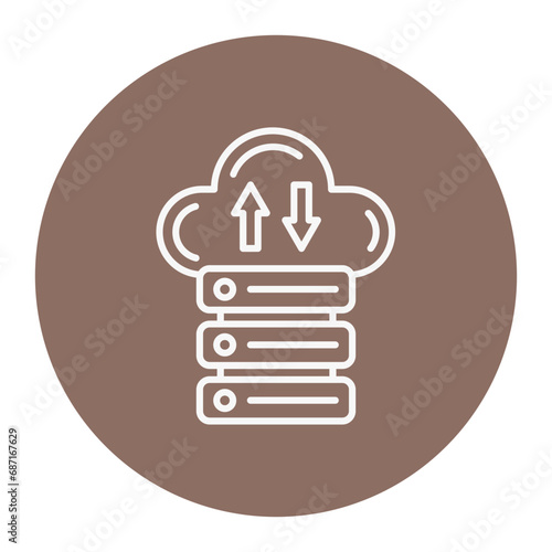 Cloud Database Icon