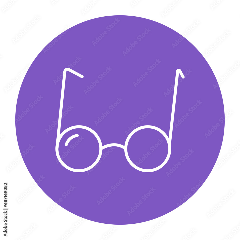 Scientist Glasses Icon Scientist Glasses Icon