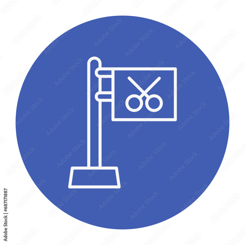 Fototapeta premium Barber Pole Icon