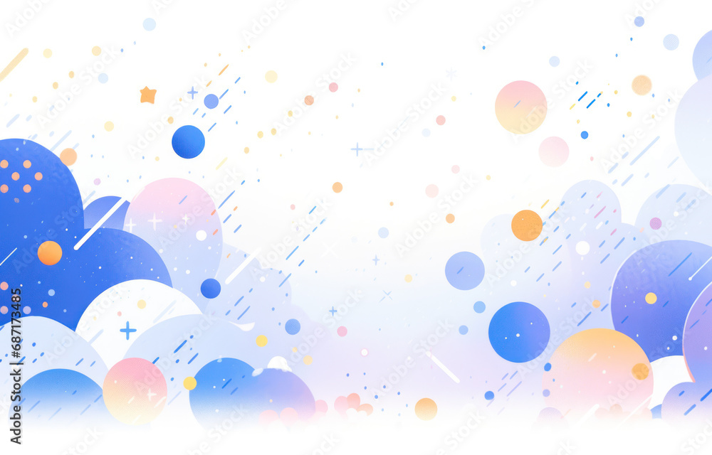 abstract background of colorful spring circle illustration, website, Ul design