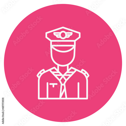 Flight Attendant Icon