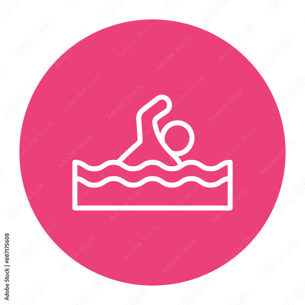 Fototapeta premium Swimming Icon