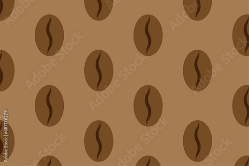 Coffee beans pattern background
