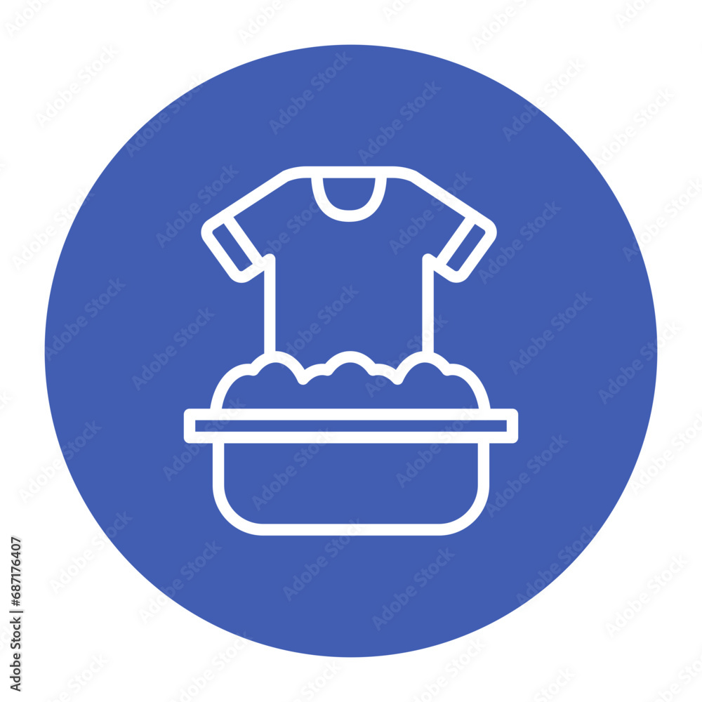 Hand Washing Clothes Icon Hand Washing Clothes Icon