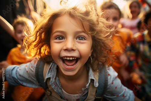 Children's Excitement - Generative AI © Sidewaypics