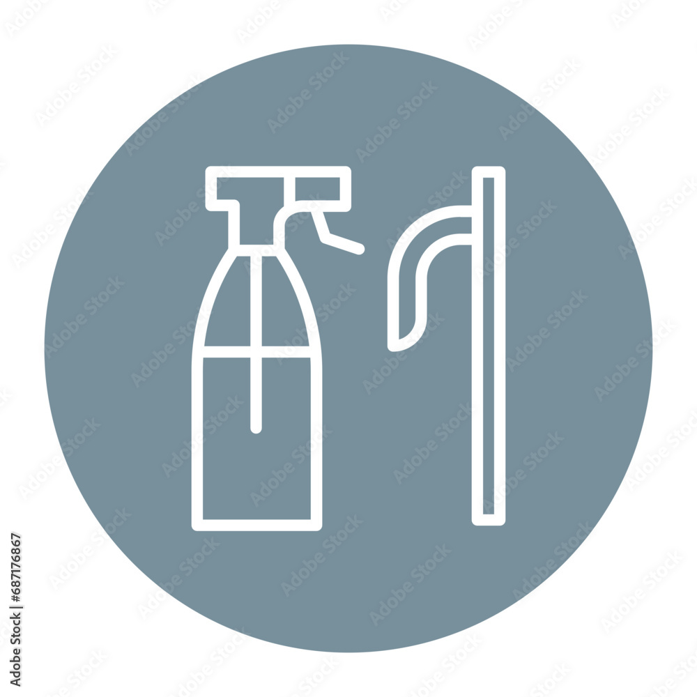 Cleaning Door Handle Icon Cleaning Door Handle Icon