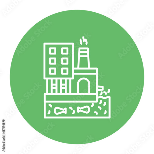 Factory Waste Icon
