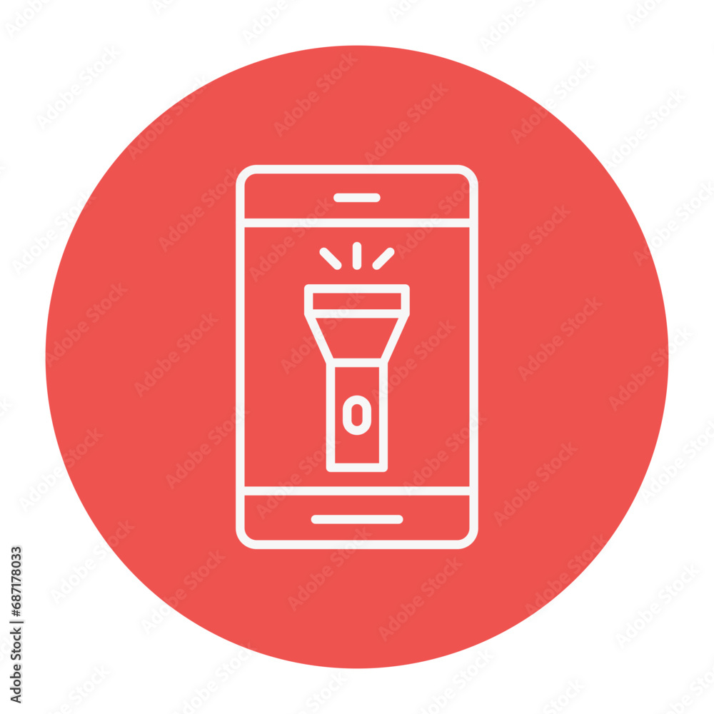 Mobile Torch Icon Mobile Torch Icon