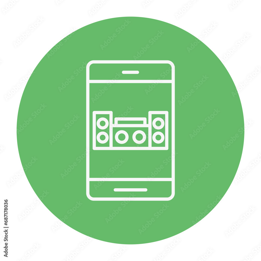 Mobile Speaker Icon Mobile Speaker Icon