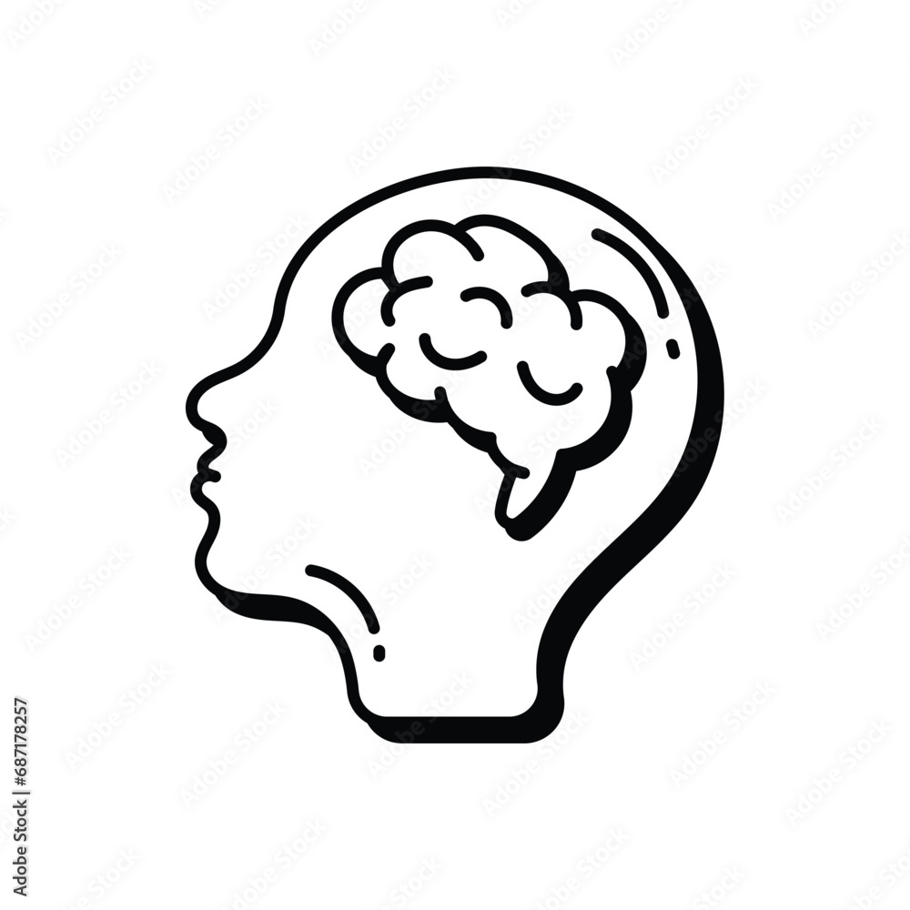 Mental health icon vector stock illustration Mental health icon vector stock illustration