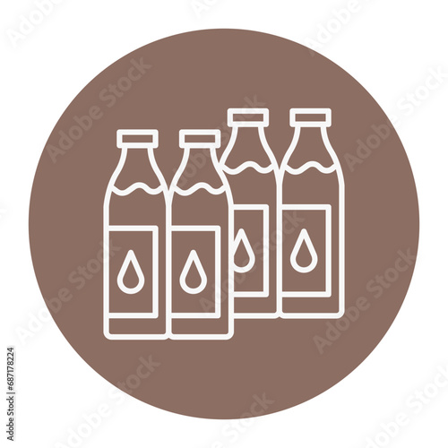 Milk Bottles Icon