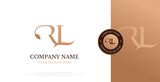 Initial RL Logo Design Vector 