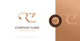 Initial RZ Logo Design Vector 