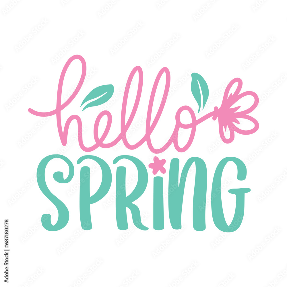 Spring Lettering Quotes For Printable Posters, Cards, Tote Bags, Or T-shirt design. 