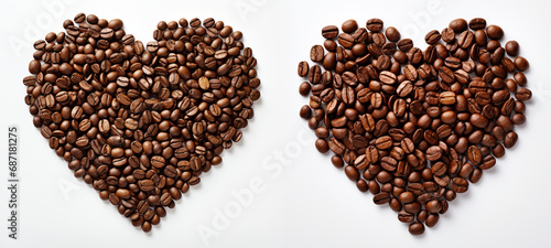 Heart Made of Coffee Beans
