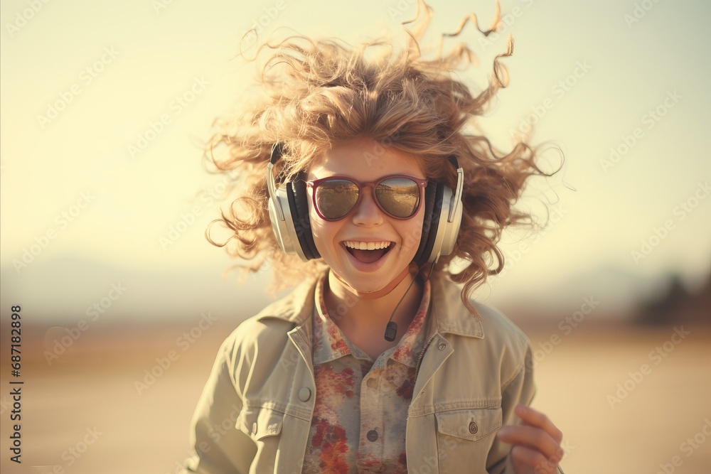 Dynamic Brain in Headphones Experiencing Euphoric Dance Rhythms and Syncopated Beats Dynamic Brain in Headphones Experiencing Euphoric Dance Rhythms and Syncopated Beats