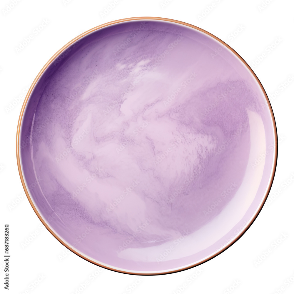 Empty blank luxury purple marble plate isolated on transparent background PNG Empty blank luxury purple marble plate isolated on transparent background PNG