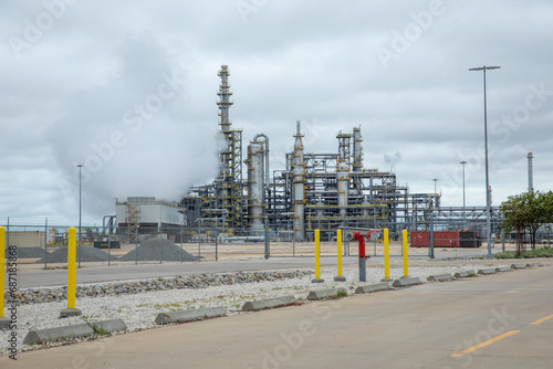Obraz na płótnie oil industry complex near Freeport, Texas