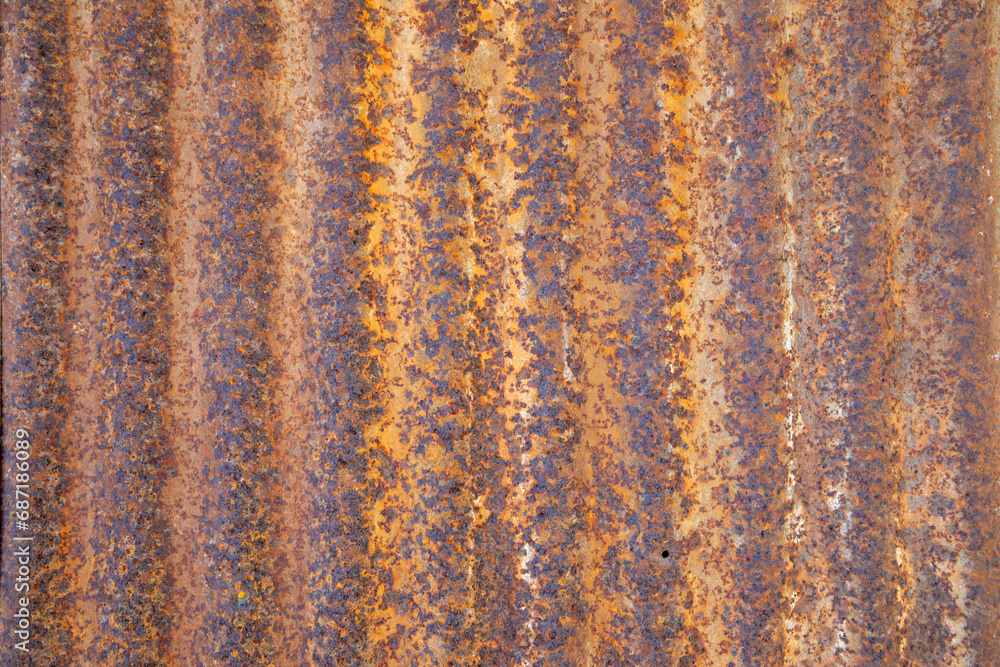 Naklejka premium old tusty roof gives a harmonic wave background