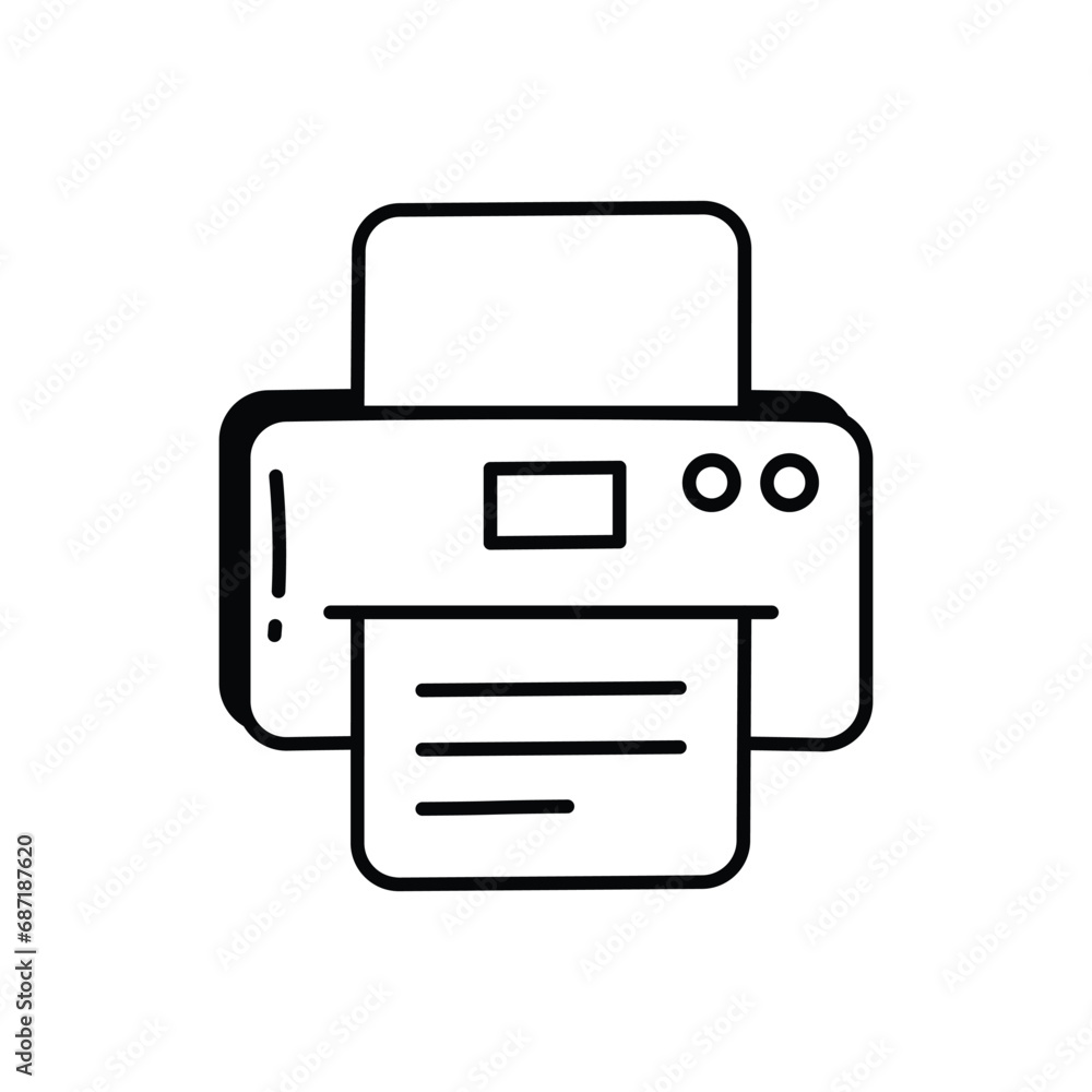 Printer icon vector stock illustration Printer icon vector stock illustration