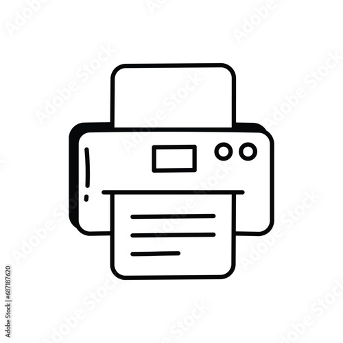 Printer icon vector stock illustration