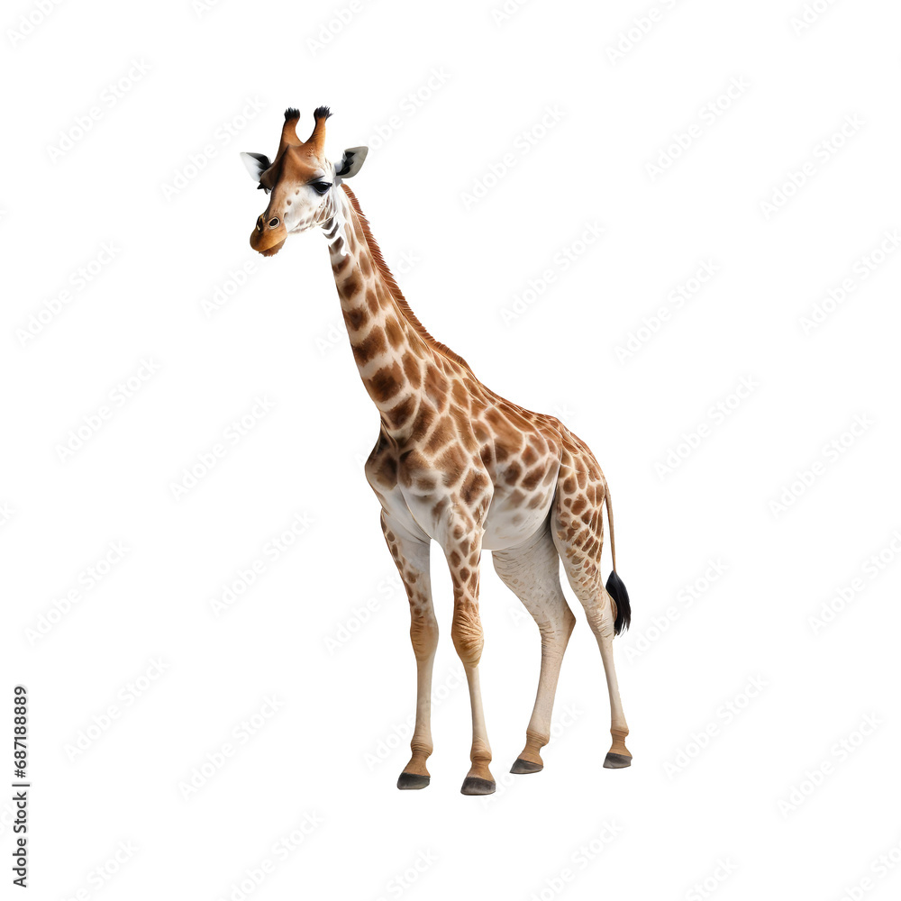 Obraz premium giraffe isolated on white