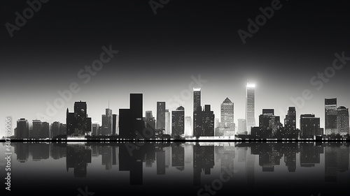 Black and White Photo of City © Samvel