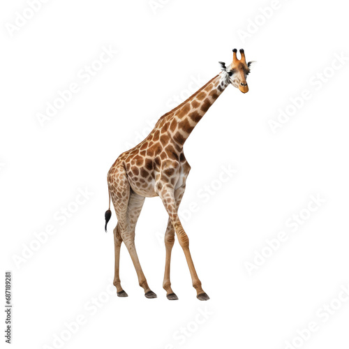 giraffe isolated on white