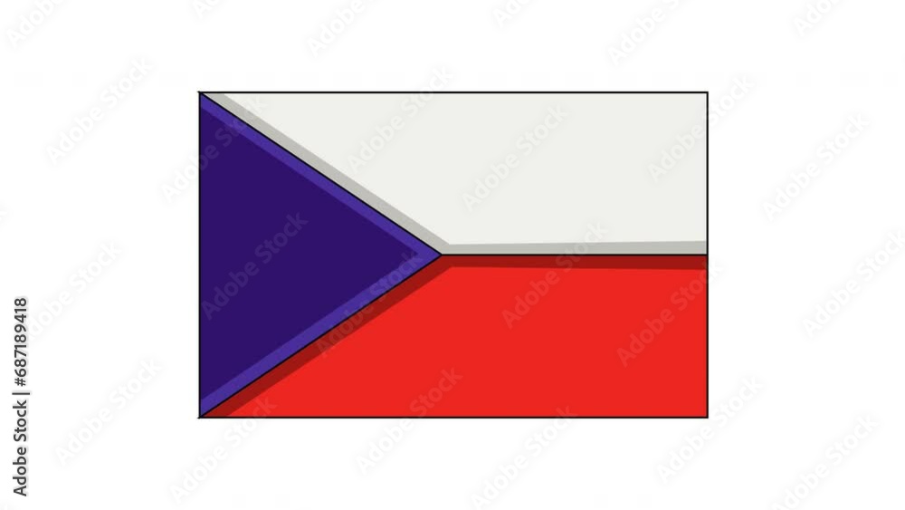 Animation of forming a Czech flag Animation of forming a Czech flag