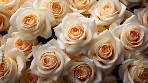Tender White Roses Close, Background Image, Desktop Wallpaper Backgrounds, HD