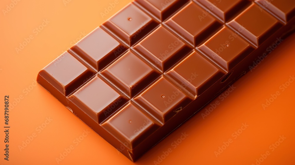 Fototapeta premium Top View Delicious Candy Chocolate Bar, Background Image, Desktop Wallpaper Backgrounds, HD